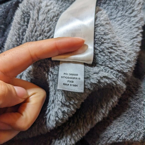 Patagonia Gray Purple Re-Tool Snap-T Fleece Pullover Kangaroo Pocket XL - Picture 7 of 7